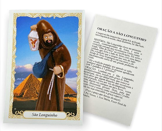 100 Santinho Folheto Oração São Longuinho