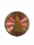 Teca Porta Hostia Nossa Senhora Aparecida Rosa 5cm