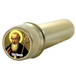 Aspersorio Agua Benta São Bento Acrílico 14cm