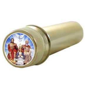 Aspersorio Agua Benta Divino Pai Eterno em Acrílico 14cm