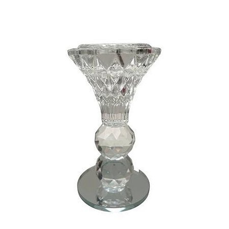 Castiçal Cristal 12cm