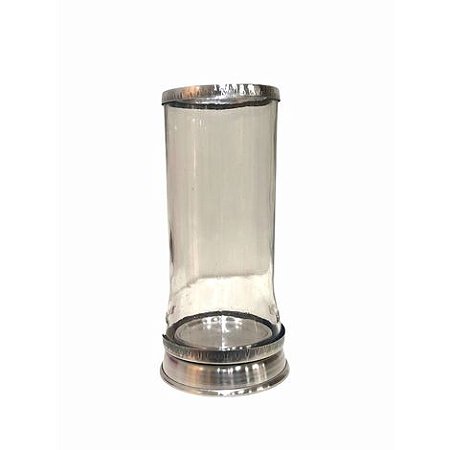 Porta Vela Vidro 17cm
