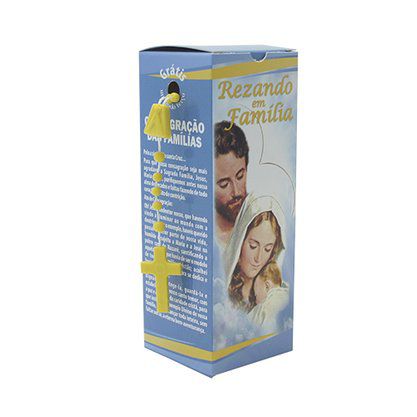 9 Velas Rezando em Familia  com terço Brinde