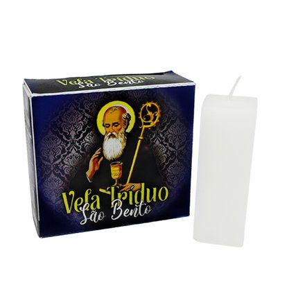 VELA TRIDUO Medalha São Bento 3 velas 3 Dias Orando