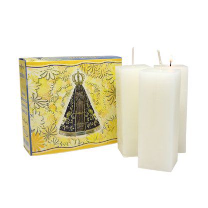 VELA TRIDUO Nossa Senhora Aparecida 3 velas 3 Dias Orando