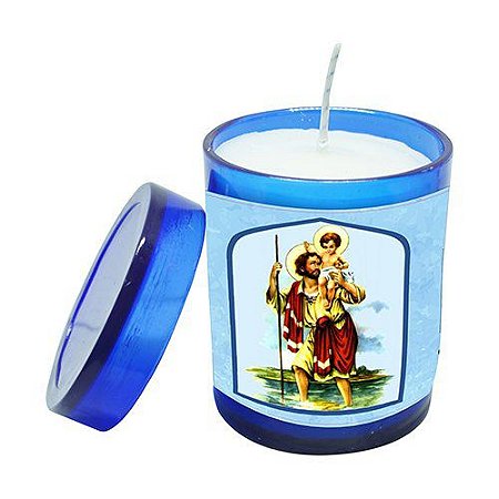 Vela Acrilica São Cristovão perfumada
