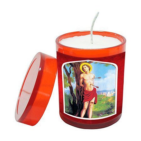 Vela Acrilica São Sebastião perfumada