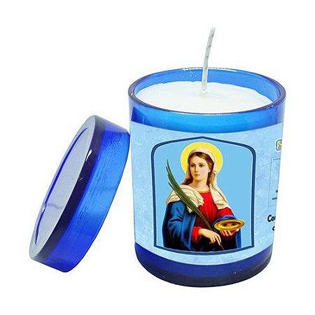 Vela Acrilica Santa Luzia perfumada