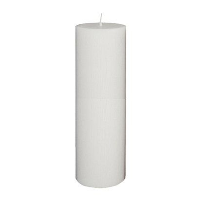Vela Advento 30cm x 9 cm Branca Texturizada