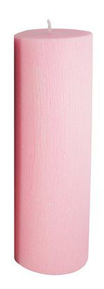 Vela Advento 30cm x 9 cm Rosa Texturizada