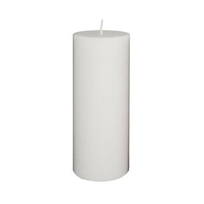 Vela Advento 25 cm x 9 cm Branca Texturizada