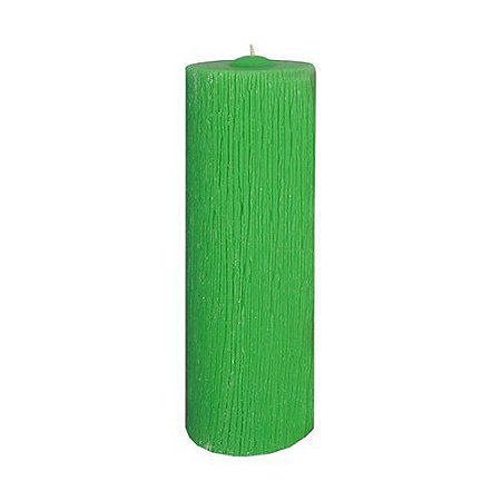 Vela Advento 20cm x 7cm Verde Texturizada