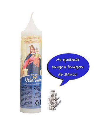 Vela Encantada Nossa Senhora Auxiliadora 14cm