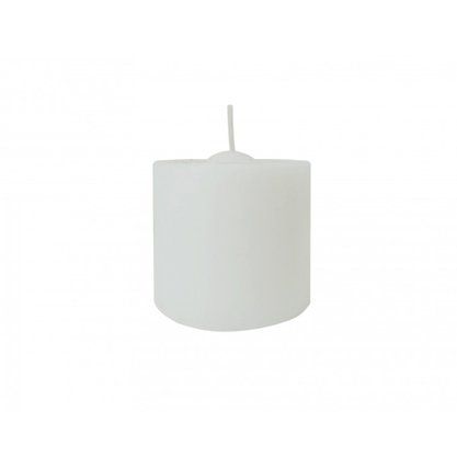 2 Velas Pirex Branca 5cm x 5,7cm