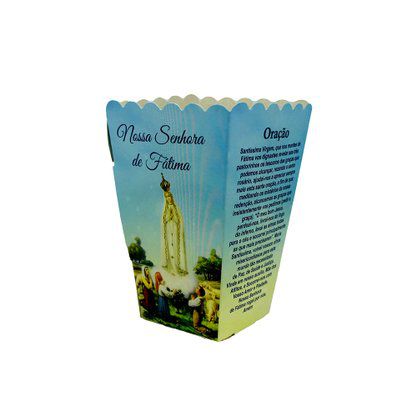 50 Protetor de Vela Nossa Senhora de Fatima 10cm