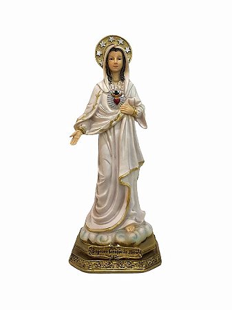 Imagem Sagrado Coração de Maria Resina Importada 42cm