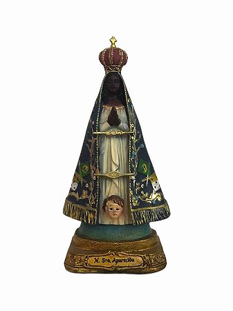 Imagem Nossa Senhora Aparecida Resina Importada 15cm