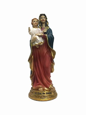 Santa Saude Imagem Resina Importada 17cm