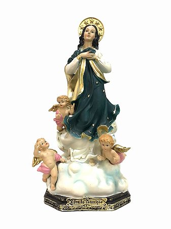 Santa Conceição Imagem Resina Importada 42cm