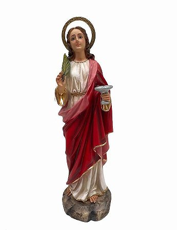 Santa Luzia Imagem Resina Importada 30cm