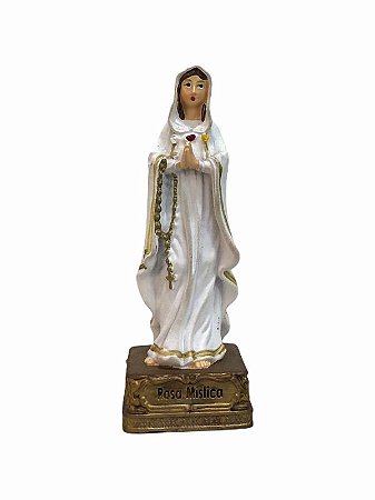 Rosa Mistica Imagem Resina Importada 9cm