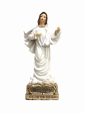 Rainha Da Paz Imagem Resina Importada 9cm