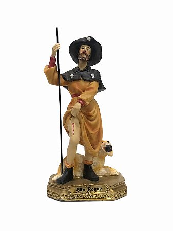 Imagem São Roque Resina Importada 17cm