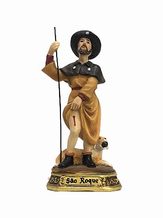 São Roque Imagem Resina Importada 9cm