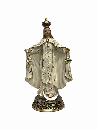 Nossa Senhora das Mercedes Imagem Resina Importada 17cm
