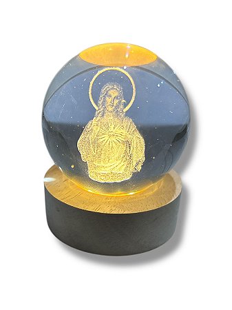 Luminaria globo Sg Coração de Jesus  usb