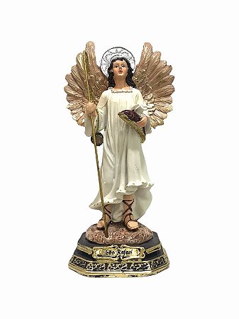 Imagem São Rafael Arcanjo Resina Importada 17cm