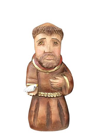 São Francisco De Assis Madeira 25cm