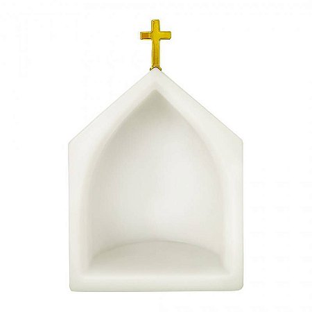 Abajur Luminaria  Capela Branca 33cm