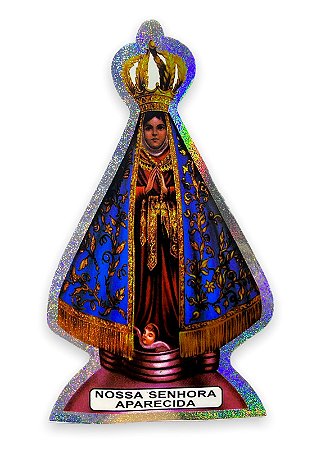 Adesivo Nossa Senhora Aparecida Para Carro 26x15m Brilhoso