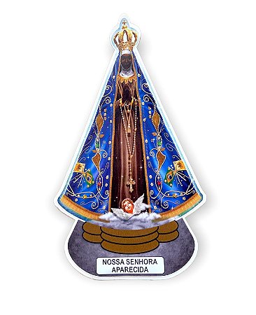 Adesivo Para Carro N Senhora Aparecida Italiana P 12x7cm