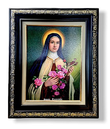 Imagem Santa Terezinha Quadro Decorativo Resinado 57x47