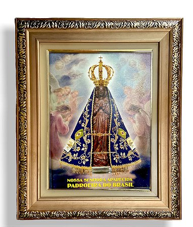 Quadro Nossa Senhora Aparecida 57x47 Imagem Resinada