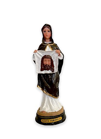 Imagem Santa Veronica Resina Nacional 15cm