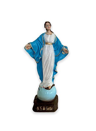 Imagem Nossa Senhora Do Sorriso Resina Nobre 15cm
