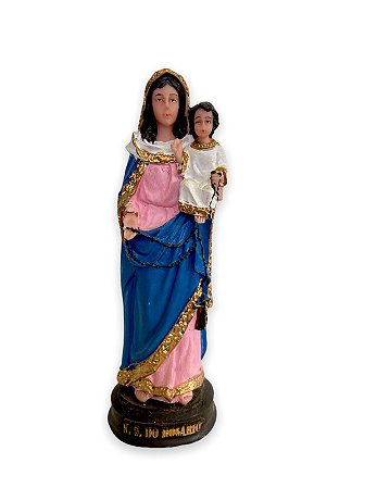 Imagem Nossa Senhora Do Rosario Resina Nobre 15cm