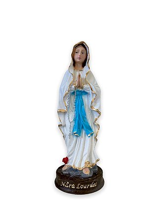 Imagem Nossa Senhora De Lourdes Resina Nobre 15cm