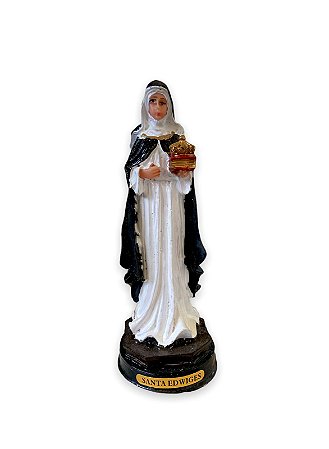 Imagem Santa Edwiges Resina Nobre 15cm