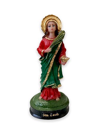 Imagem Santa Luzia Resina Nobre 12cm