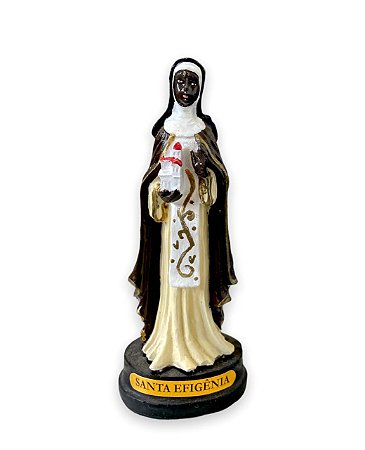 Imagem Santa Efigenia Resina Nobre 12cm