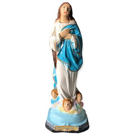 Imagem Nossa Senhora Da Conceição Gesso Premium 20cm