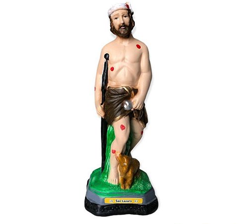 Imagem São Lazaro Gesso Premium 20cm
