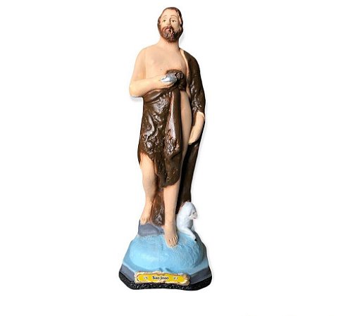 Imagem São João Batista Gesso Premium 20cm