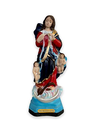Imagem Nossa Senhora Desatadora Dos Nós Gesso Premium 40cm