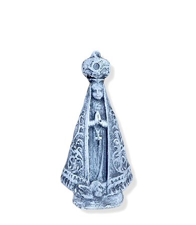 Imagem Nossa Senhora Aparecida Marmore Gesso Premium 10cm