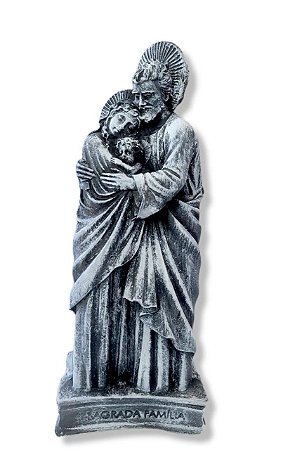 Imagem Sagrada Familia Marmore Gesso Premium 30cm